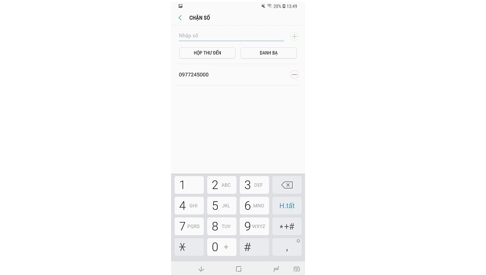 chặn tin nhắn trên Samsung Galaxy S9 và S9+
