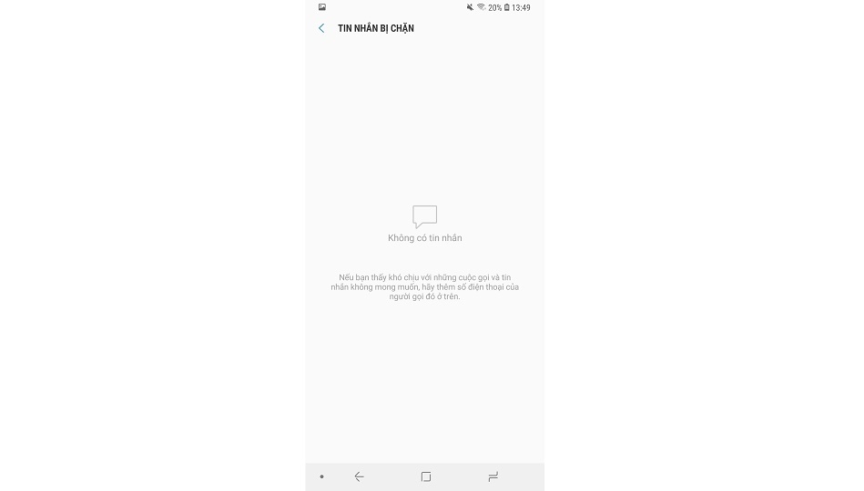 chặn tin nhắn trên Samsung Galaxy S9 và S9+