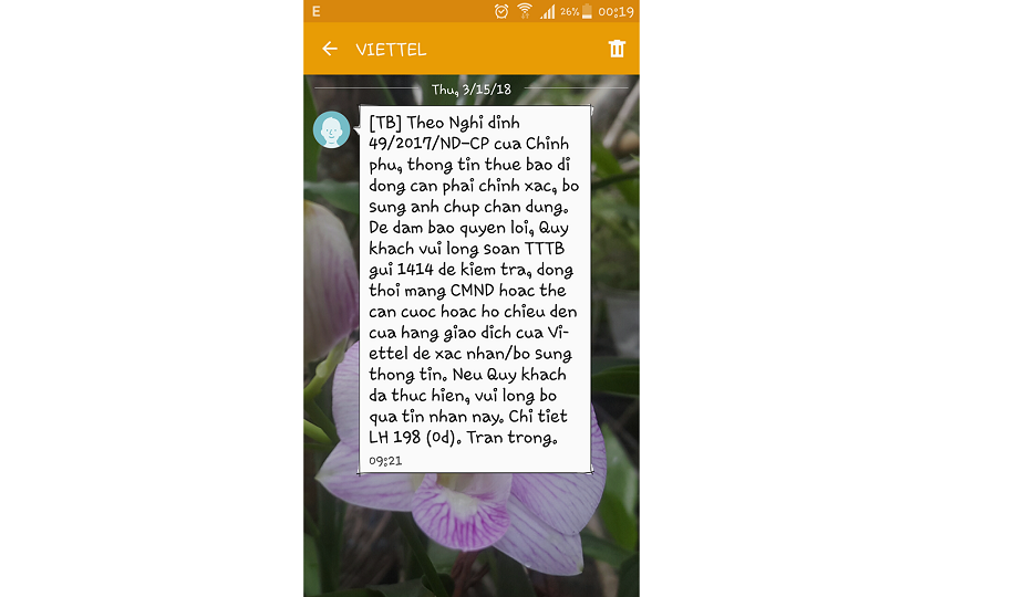 Hướng dẫn bổ sung thông tin thuê bao Viettel