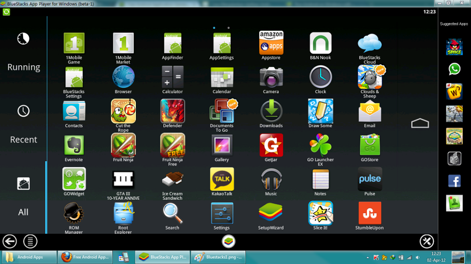 Phần mềm giả lập Android BlueStacks
