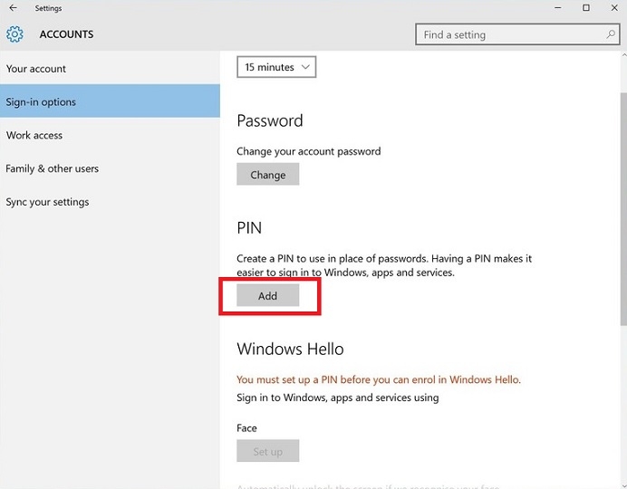 nhận diện khuôn mặt trên windows 10