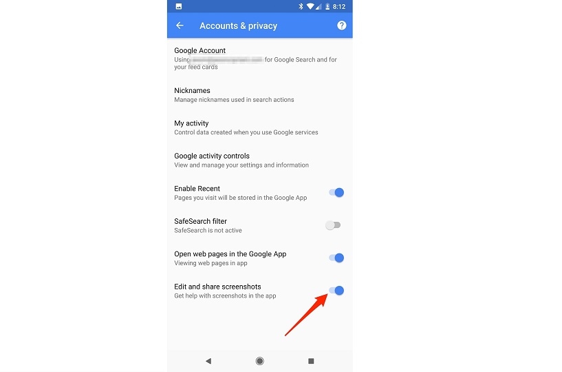 chia sẻ ảnh chụp màn hình điện thoại Android