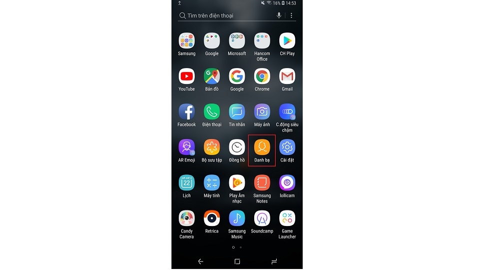 sao chép danh bạ vào Samsung Galaxy S9 và S9 Plus