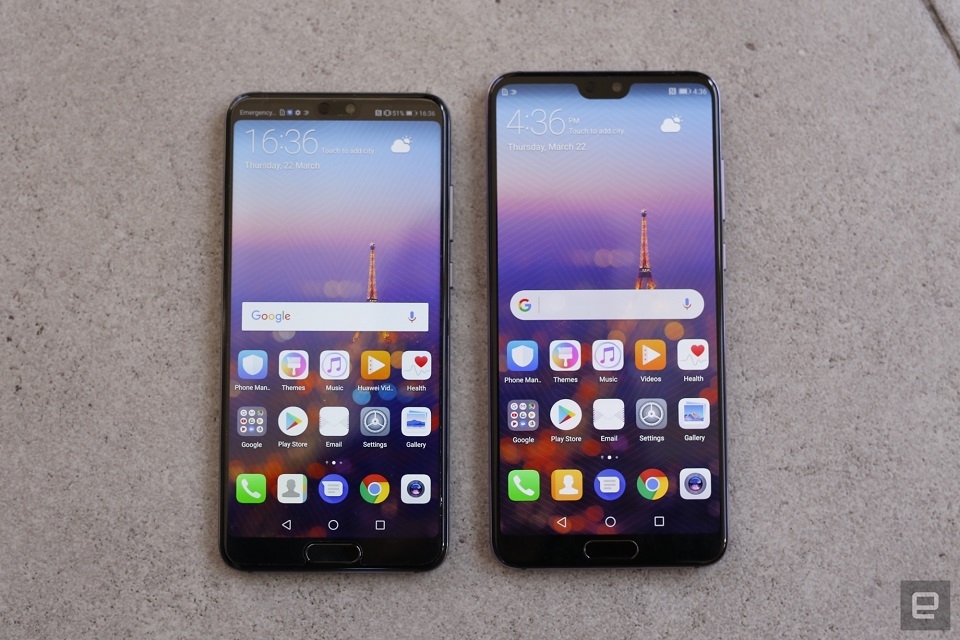 So sánh Huawei P20 và P20 Pro