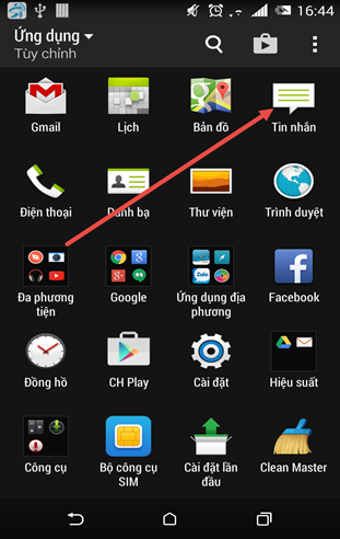 cài đặt bảo mật tin nhắn trên HTC