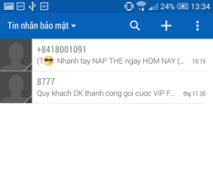 cài đặt bảo mật tin nhắn trên HTC
