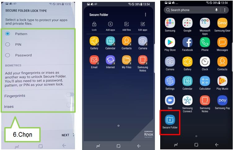 bảo mật ứng dụng của Samsung