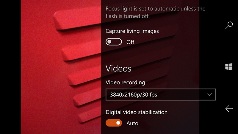 camera microsoft lumia 950