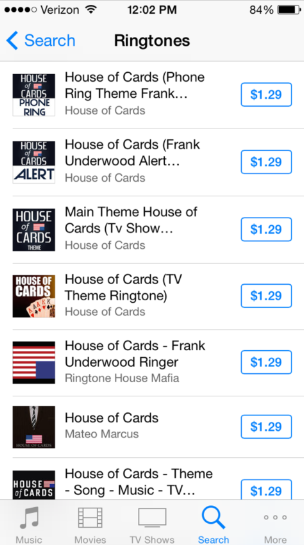 Nhạc chuông Frank Underwood của BlackBerry