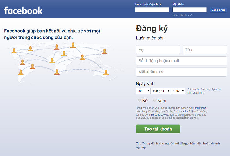 muốn đổi mật khẩu Facebook làm sao
