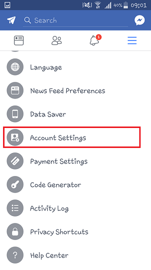 muốn đổi mật khẩu Facebook làm sao