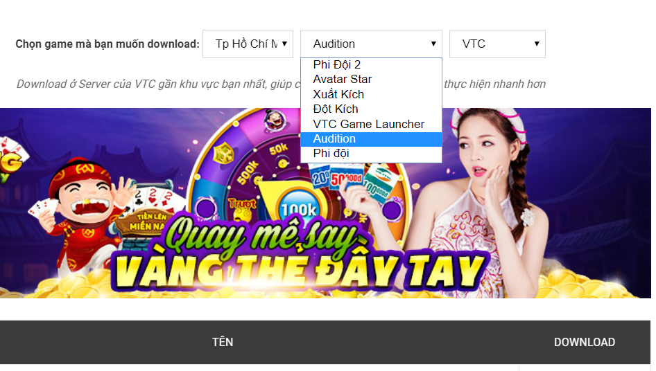 tải game Audition về laptop