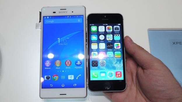 Xperia_Z3_vs_iPhone_5S