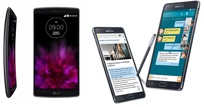 G Flex 2 và Galaxy Note 4