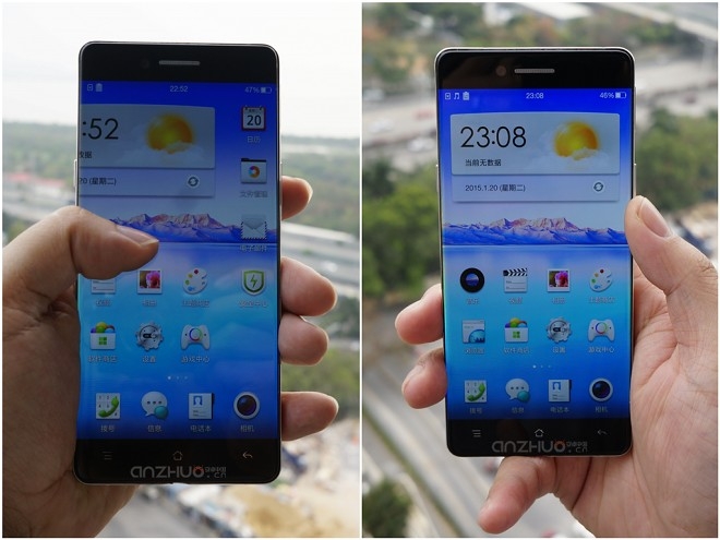 thiết kế bezelless của Oppo