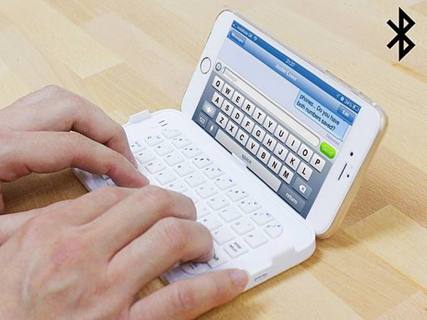 iPhone 6 Plus và bàn phím Bluetooth
