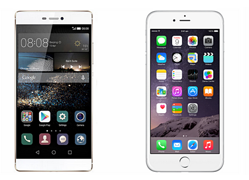Huawei-P8-vs-Apple-iPhone-6