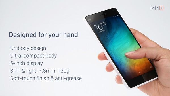 Thiết kế của Xiaomi Mi 4i