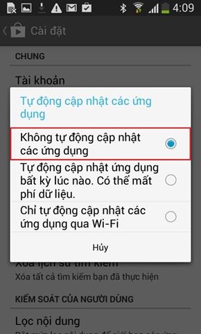 Tắt chế độ tự động cập nhật ứng dụng-4