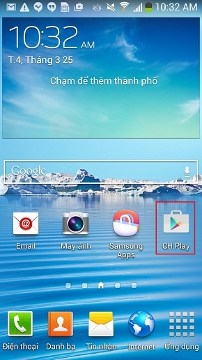 Cài đặt mật khẩu cho CH Play