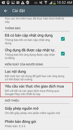 Cài đặt mật khẩu cho CH Play-3