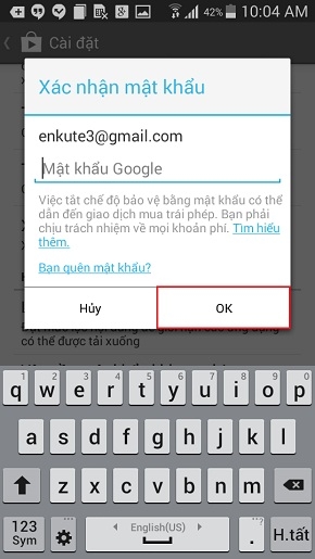 Cài đặt mật khẩu cho CH Play-5