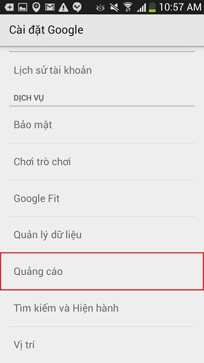 Tắt quảng có trên điện thoại Android-2