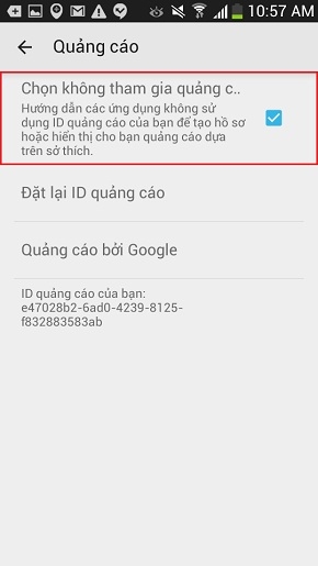 Tắt quảng có trên điện thoại Android-3