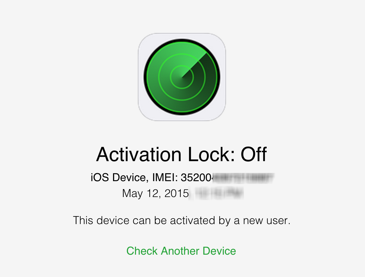 Kiểm tra thông tin sản phẩm trên iPhone 5 và iPhone 5S
