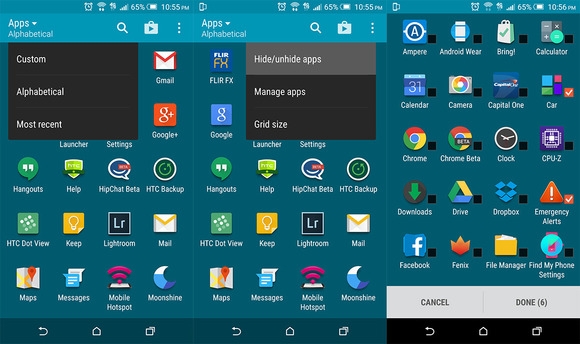 Thiết lập App drawer trên HTC One M9