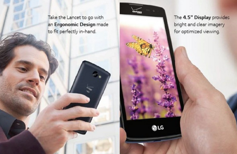 Thiết kế phổ thông của LG Lancet