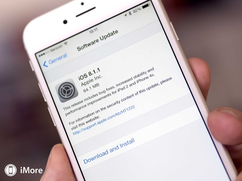 iPhone 6 cập nhật hệ điều hành thường xuyên
