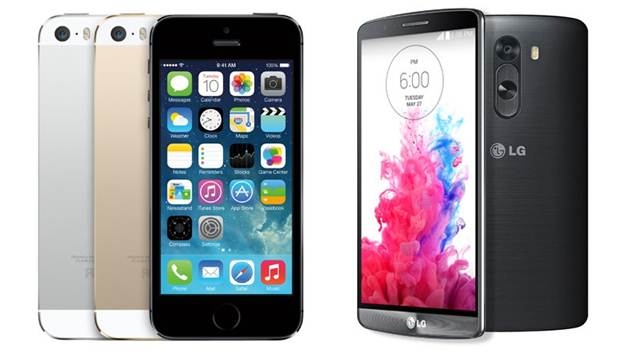 iPhone 5s và LG G3