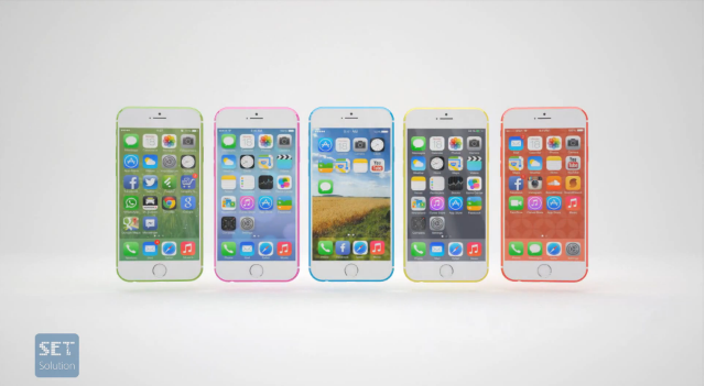 Thiết kế mặt trước của chiếc điện thoại iPhone 6C concept