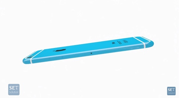 Cụm camera chính phía sau lưng chiếc điện thoại iPhone 6C