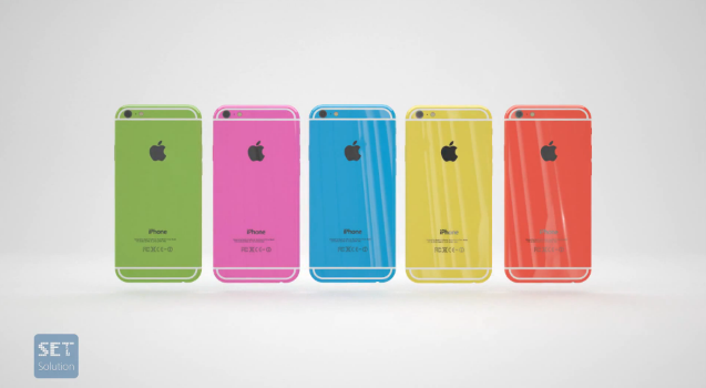 Thiết kế mặt sau của chiếc điện thoại iPhone 6C phiên bản concept