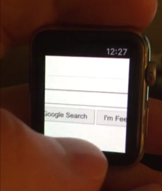 Apple Watch đã cài được trình duyệt web