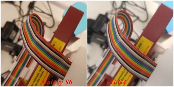 ảnh được chụp từ camera chính của Galaxy S6 và LG G4