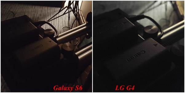 ảnh được chụp từ camera chính của Galaxy S6 và LG G4