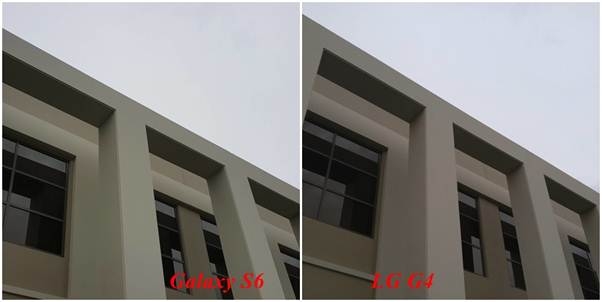 ảnh được chụp từ camera chính của Galaxy S6 và LG G4