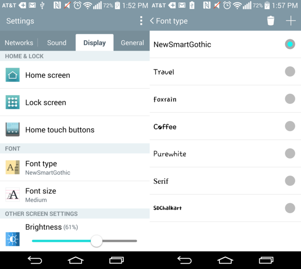 Thay đổi Font chữ và chủ đề trên LG G3