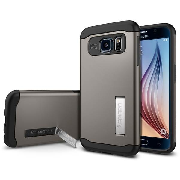 Spigen Slim Armor Case đi kèm một chân đế khá thuận tiện ở mặt sau