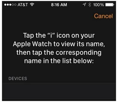 bấm theo các chỉ dẫn trên màn hình ứng dụng Apple Watch để hoàn thành kết nối
