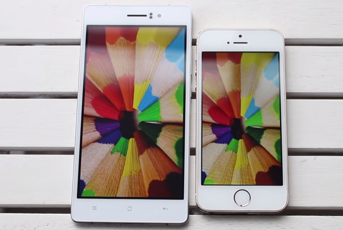 Màn hình Oppo R5 được đánh giá cao hơn iPhone 5S