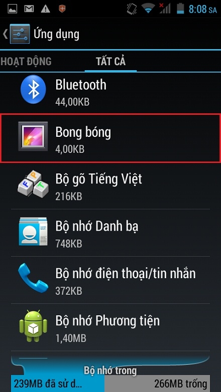 Tắt các ứng dụng không cần thiết trên FPT Life 5