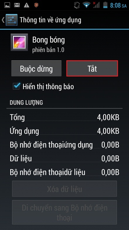 Tắt các ứng dụng không cần thiết trên FPT Life 5