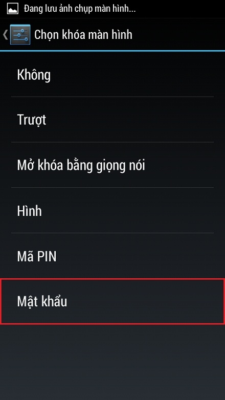 Khóa màn hình bằng mật khẩu trên FPT Life 5