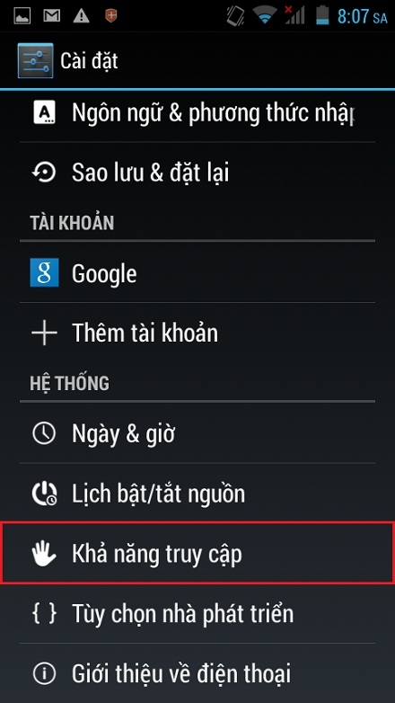 Nâng cao khả năng truy cập Web
