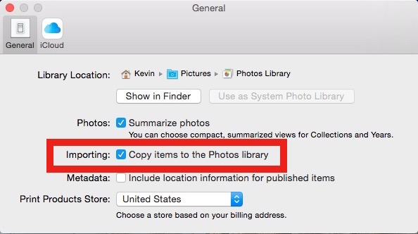 Ứng dụng Photos trên OS X Yosemite