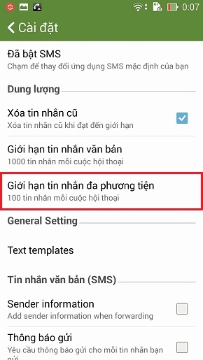 Tự động xóa những tin nhắn